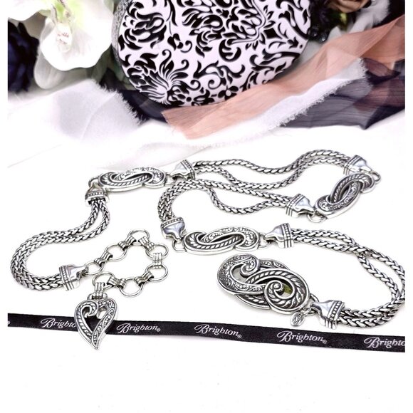 Brighton VTG Bali Hai Medium Belt Silver-plated - Picture 4 of 11